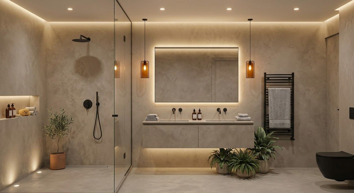 Baño estilo spa